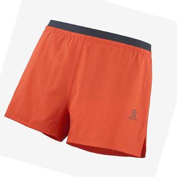 Salomon CROSS 3'' Sortky Panske Oranžové | SK 2451YXF
